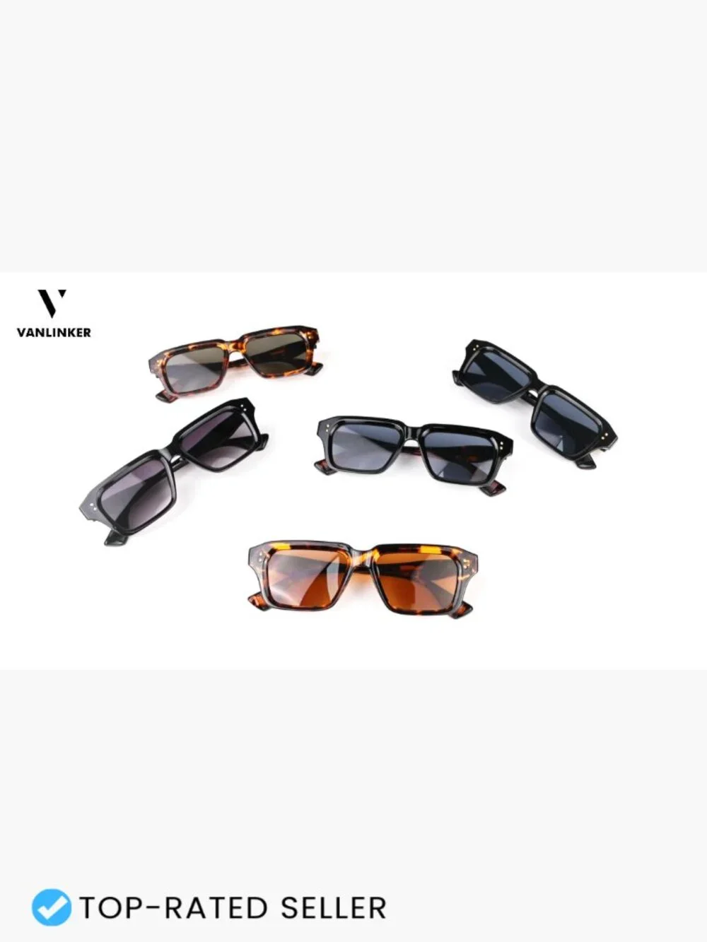 Square Frame Sunglasses for Men Fashion Designer Shades UV400 Protection